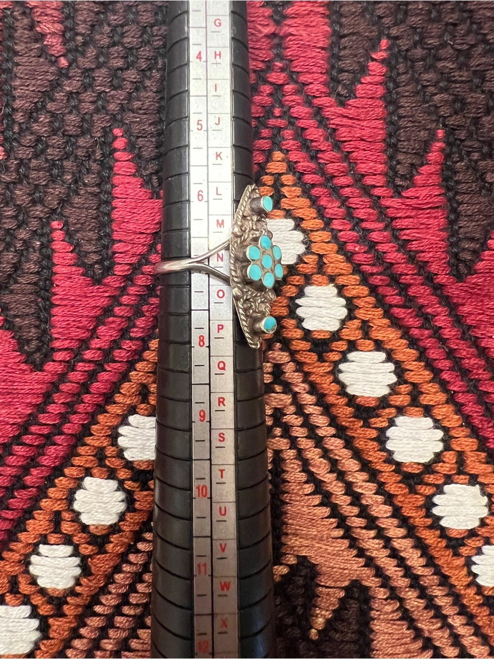 Turquoise Zuni Silver Ring - Women Jewelry - Picture 3 of 3